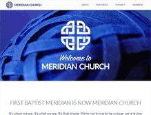Tablet Screenshot of meridianchurch.com